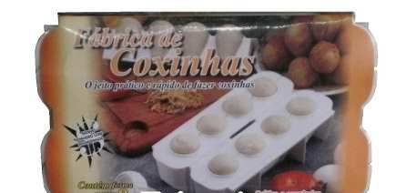 Forma Fábrica Coxinhas Salgados Kit Modelador Massas 4 Peças